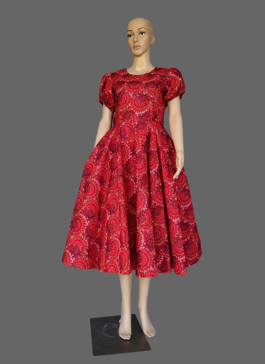 Mimi African  Print Dress